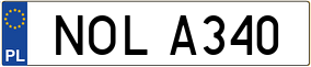 Truck License Plate